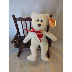 Vintage Ty Beanie Babies Valentino The Bear